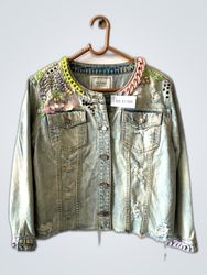Fracomina Embellished Denim Jacket