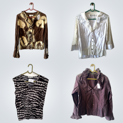 Vintage Style Tops+Denim Jackets Bundle(FV 257)