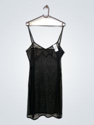 Zara Black Lace Slip Dress
