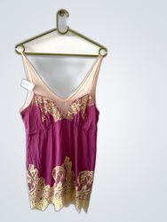 Rosa Spitzen-Camisole