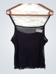 Black Sheer Tank Top
