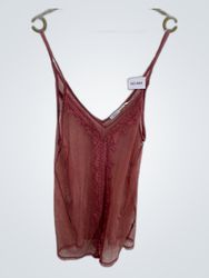 Sheer Red Camisole