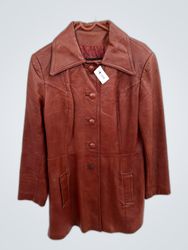 Brown Leather Coat