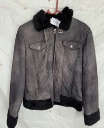 Tengxu Gray Fur-Lined Jacket