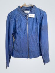 Blue Leather Jacket