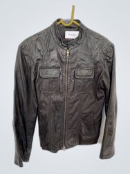 Cabrini Gray Leather Jacket