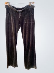 Juicy Couture Black Velour Sweatpants