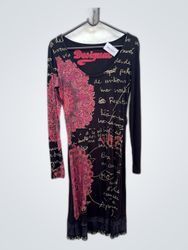 Desigual Printed Long Sleeve Dress