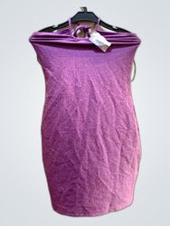H&M Purple Glitter Mini Dress