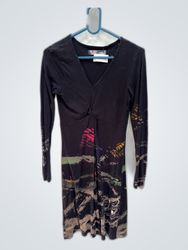 Desigual Printed Wrap Blouse