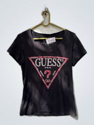 Guess Black Rhinestone Logo T-Shirt