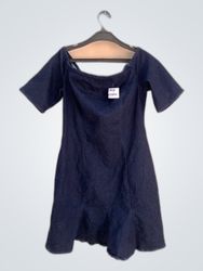 Guess Off-Shoulder Denim Mini Dress
