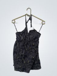 Black Floral Romper