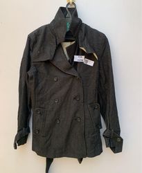 Gray Double-Breasted Jacket