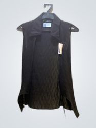 Schwarzes ärmelloses Top