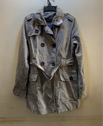 Striped Trench Coat