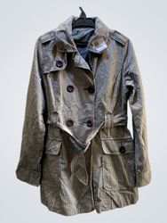 Striped Trench Coat