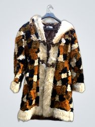 Furry Coat with Brown Lining