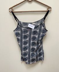 Blue Paisley Pattern Top