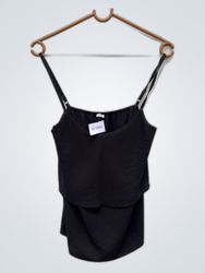 Pimkie Black Ruffled Top