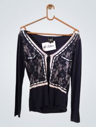 Sparkle Women's Lace Trimmed Top