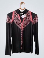 Envy Black Lace Long-Sleeve Top