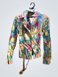 Floral Tie-Side Jacket