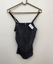 Gray Glittery Bodysuit