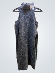 Unbranded Turtleneck Ärmelloses Strickkleid