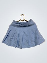 Mini gonna plissettata blu chiaro