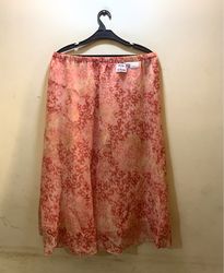 FaithVintage Floral Print Maxi Skirt