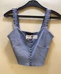 Forever 21 Ribbed Cropped Cami Top
