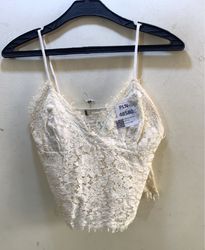 FaithVintage White Lace Camisole Top