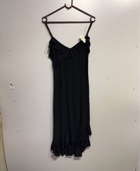 H. DELUXE PARIS Vestito Nero con Volant