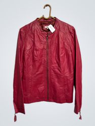 Phildar Red Leather Jacket