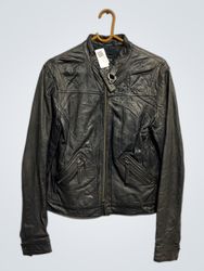 Chaqueta de cuero negra de Sams neighborhood