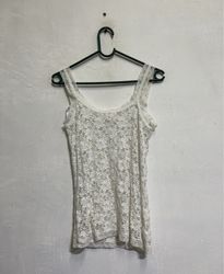 Jessica White Lace Tank Top