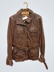 Next Leather Brown Leather Jacket