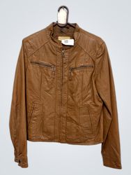 SORA by jbc Giacca in ecopelle marrone