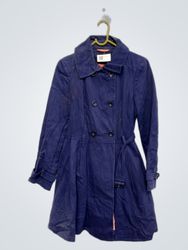 Oasis Navy Blue Trench Coat