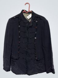 Black Jacket with Decorative Buttons