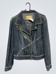 Denim Jacket with Embroidered Detail