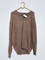 Polo by Ralph Lauren Brown V-Neck Sweater