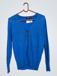 Polo by Ralph Lauren Blue V-Neck Button Up Cardiga..