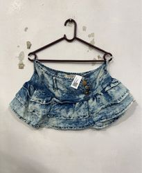 Terranova Denim Ruffle Skirt