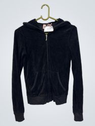 Moletom Preto de Veludo Juicy Couture