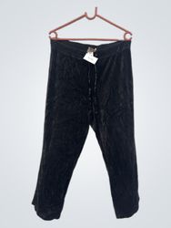 Calças de moletom de veludo preto da Juicy Couture