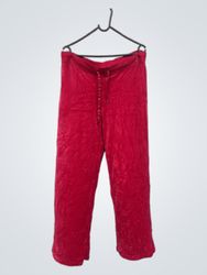 Juicy Couture Red Velour Track Pants