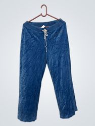 Calças de Moletom Azul de Veludo Juicy Couture