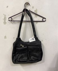 Black Leather Shoulder Bag